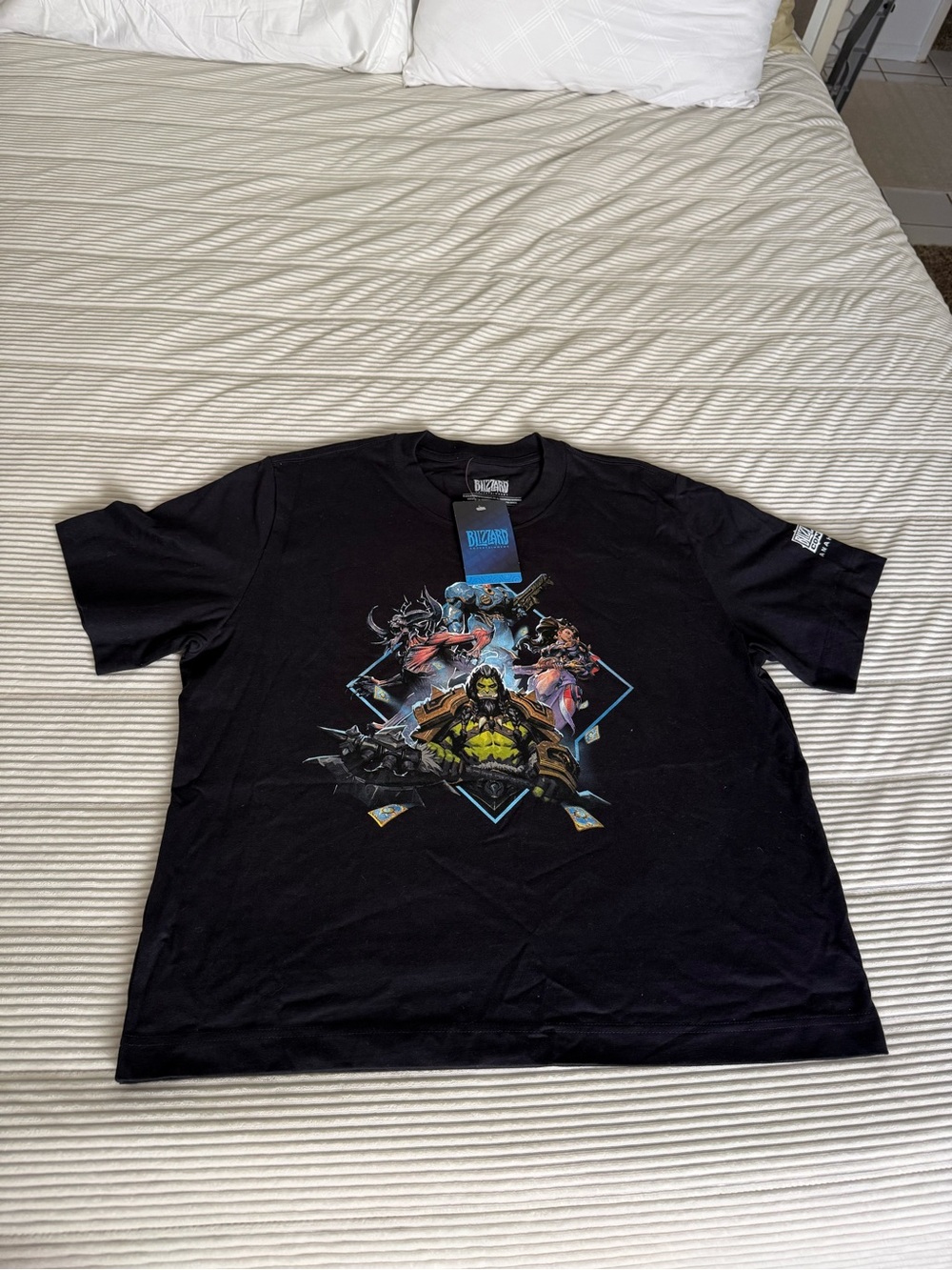 NWT BlizzCon 2026 Commemorative Key Art Mineral Wash T-Shirt Black XL Blizzard
